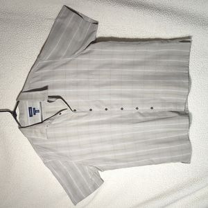 Mens XXL Croft&Barrow pale green short sleeve shirt with front pocket